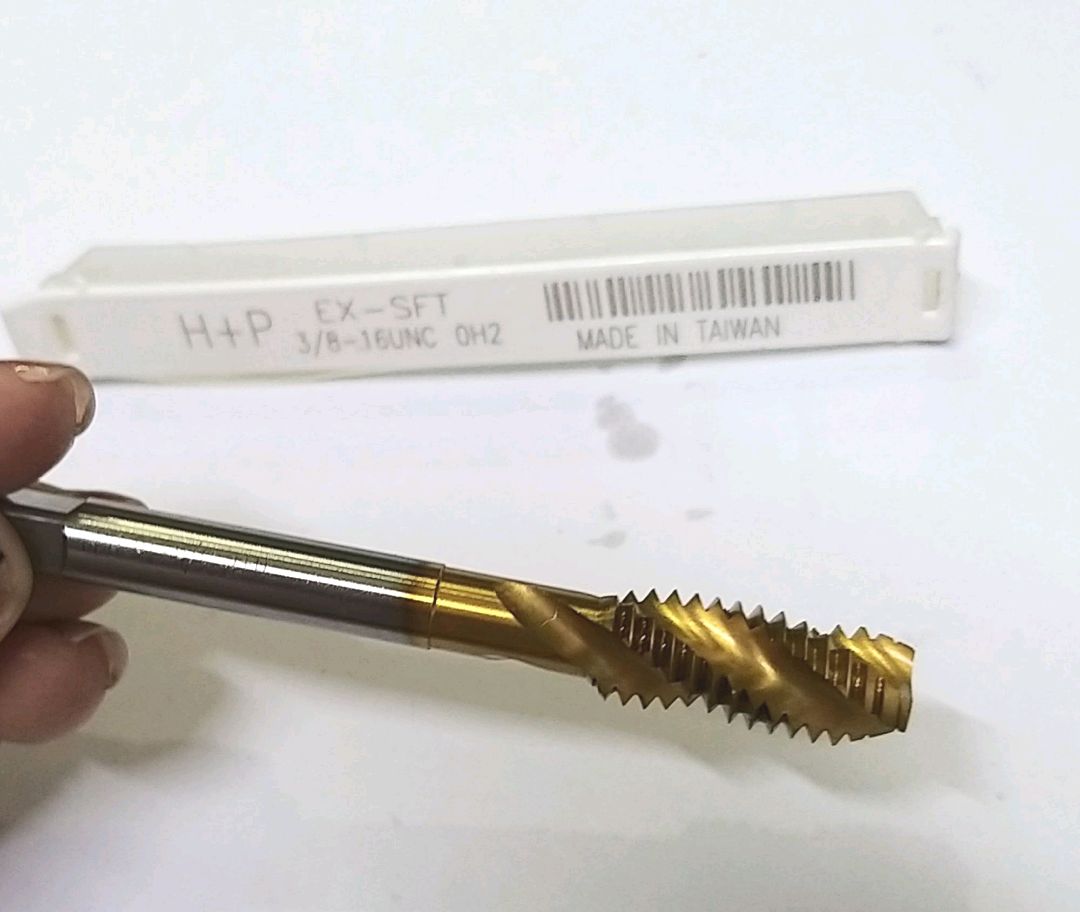 Mũi taro h+p vàng xoắn m3/8-16unc