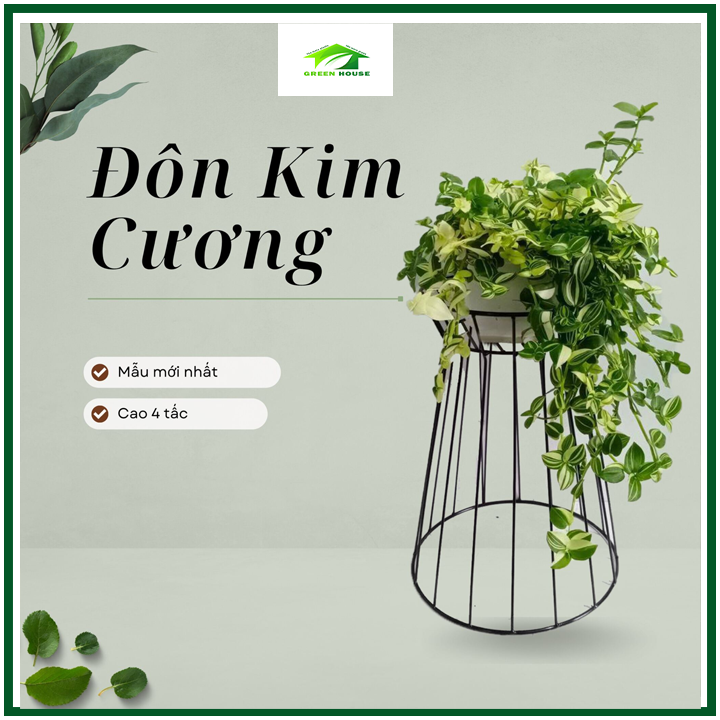 Chân đế kê chậu đôn kim cương cao 40cm