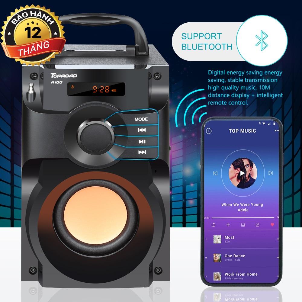 Loa Bluetooth RS A100, Mẫu mới 2019 GIÁ SẬP SÀN ) Loa Nghe nhạc Bluetooth Cao Cấp Super Bass RS - A100 (có điều khiển từ xa), Loa Vi Tinh Gia Re Tphcm, Giá Loa Máy Tính, Loa Bluetooth RS A100, Hệ Thống 3 Loa Kép Âm Bass Êm Dịu