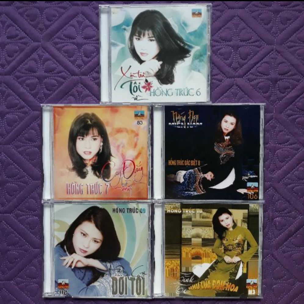Bộ 5 cd Hồng Trúc 6,7,8,9,10 phono