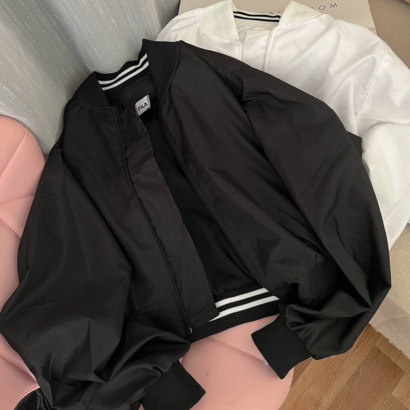 Áo khoác dù nữ 2 lớp vmodufk cổ bomber mẫu mới - shopnau clother
