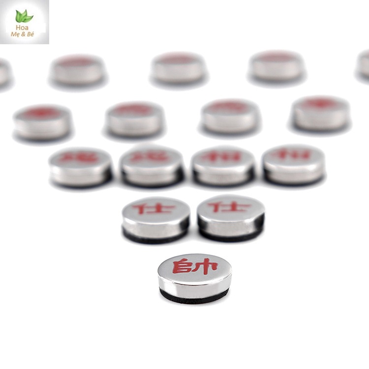 Bàn tướng nam châm 2 mặt, cờ tướng,Bàn cờ tướng nam châm 2 mặt kim loại, nhỏ gọn, tiện lợi