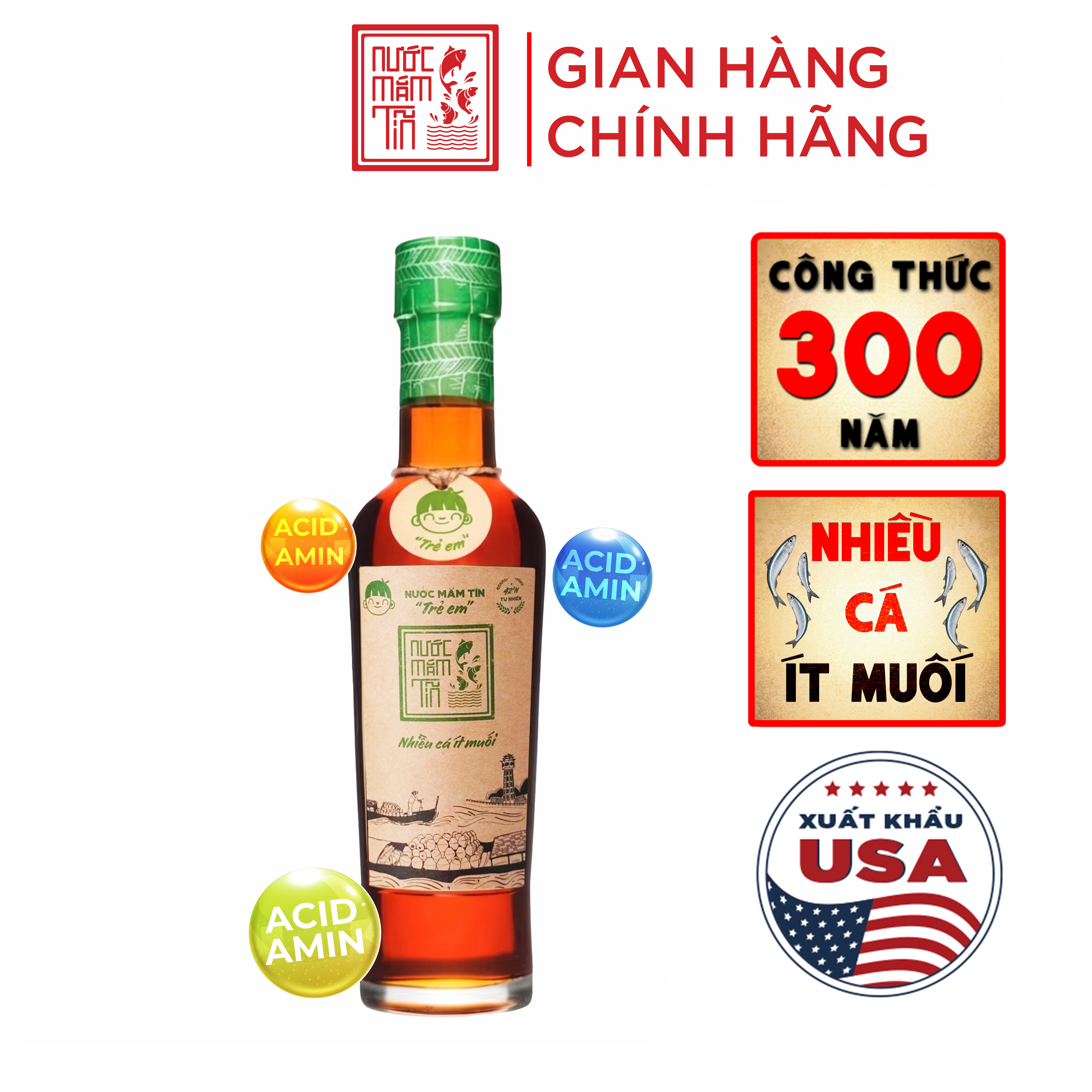 01 chai 42n 250ml nước mắm tĩn cho bé ăn dặm độ đạm 42 chai thủy tinh rin nguyên chất