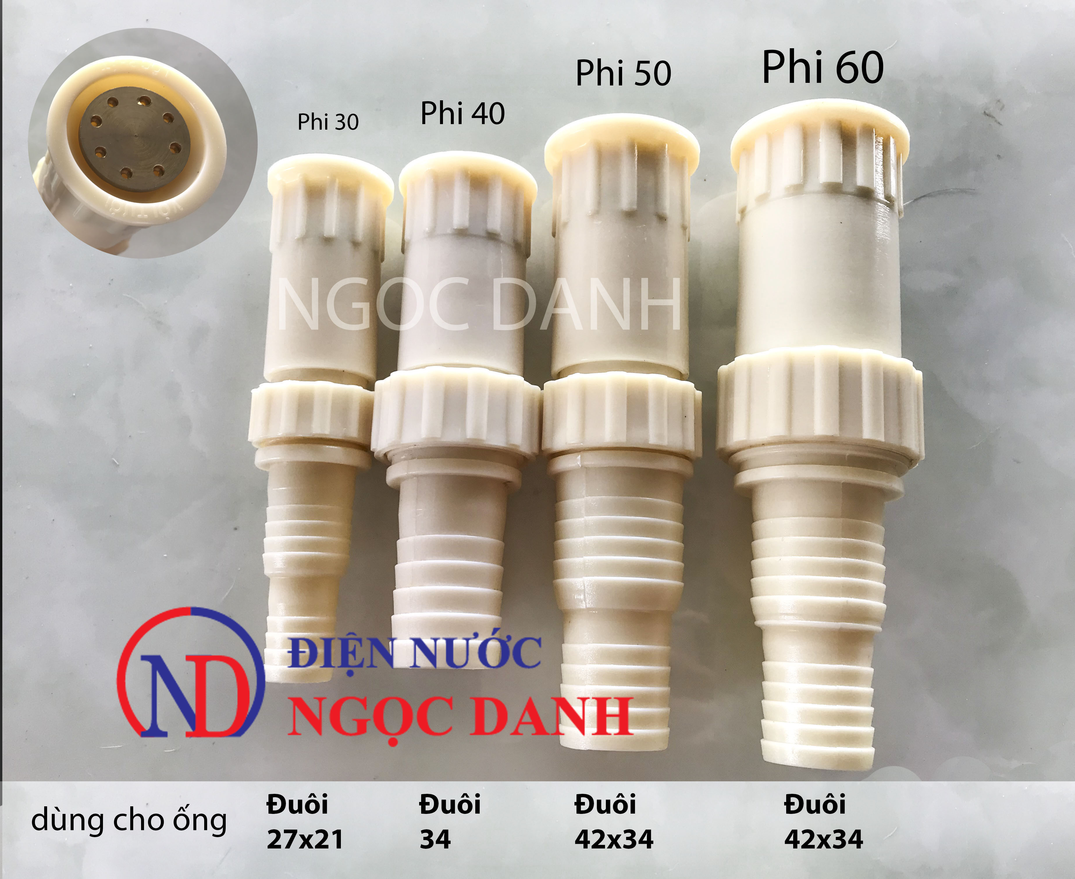 vòi tưới cây phi 30,40,50,60