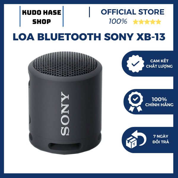 BH 24 Tháng Loa Nghe Nhạc Bluetooth Sony SRS XB13 Âm Thanh Siêu Bass Cực Mạnh Chống Bụi và Nước IP67 Loa Karaoke Công Suất Cực Lớn Bảo Hành 24 Tháng