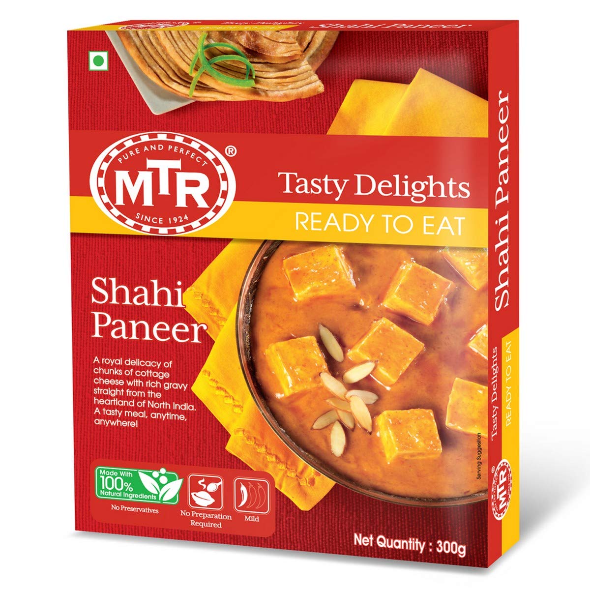 Súp cà chua phomai Ấn Độ MTR Shahi Paneer Ready to eat