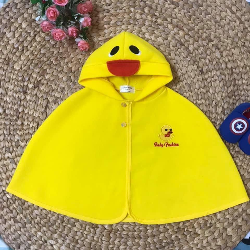 Áo choàng hình vịt vàng siêu tiện lợi cho bé che nắng, chắn gió, thu hút mọi ánh nhìn - Freesize 0-3 tuổi