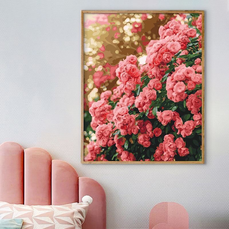 KHUNG 1.6 CM-In Màu- Tranh sơn dầu số hóa, size 40x50-TẶNG KHĂN,ĐÃ CĂNG KHUNG,CÓ SƠN BÓNG-MÀU-3CỌ-đinh treo tường