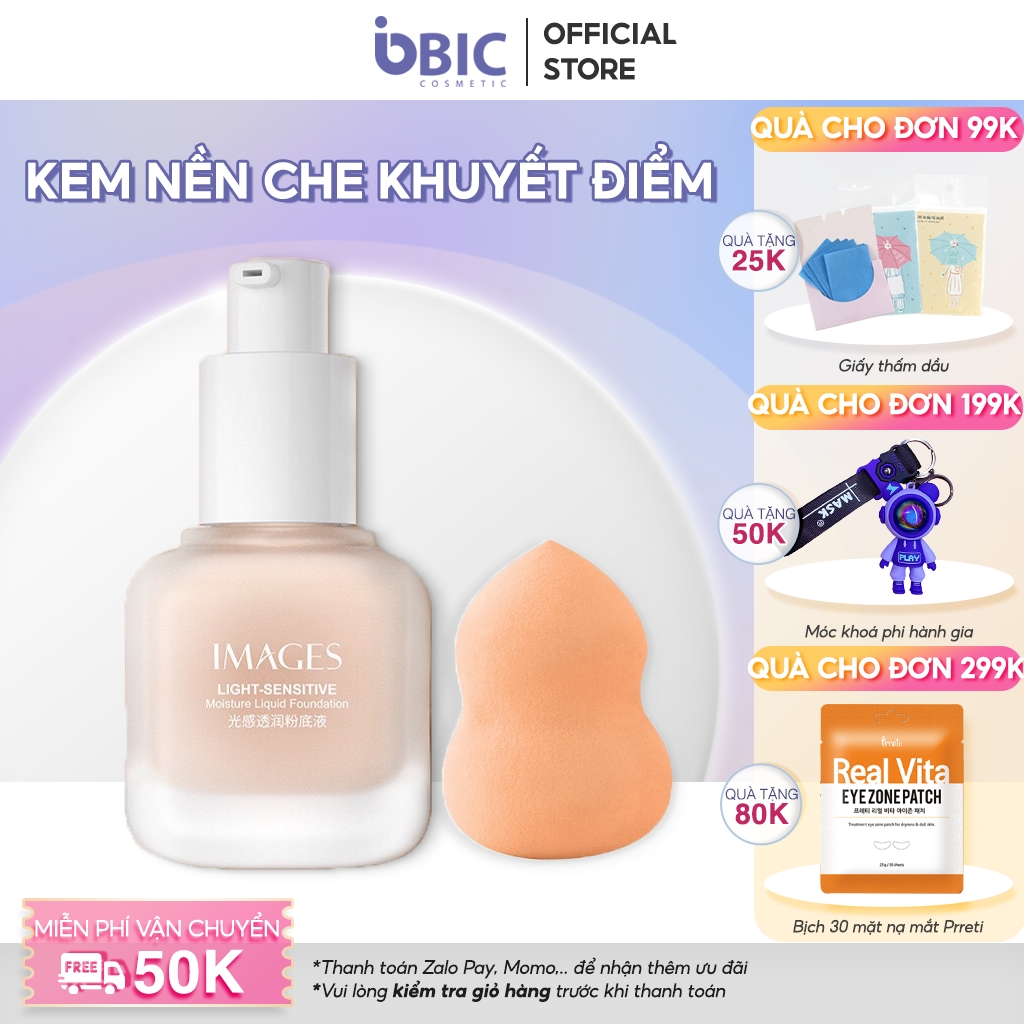 Kem nền che khuyết điểm Image [Hỗ trợ phí vận chuyển] kiềm dầu kháng nước lâu trôi tạo lớp nền đẹp trong suốt tự nhiên mịn màng GM-KN1