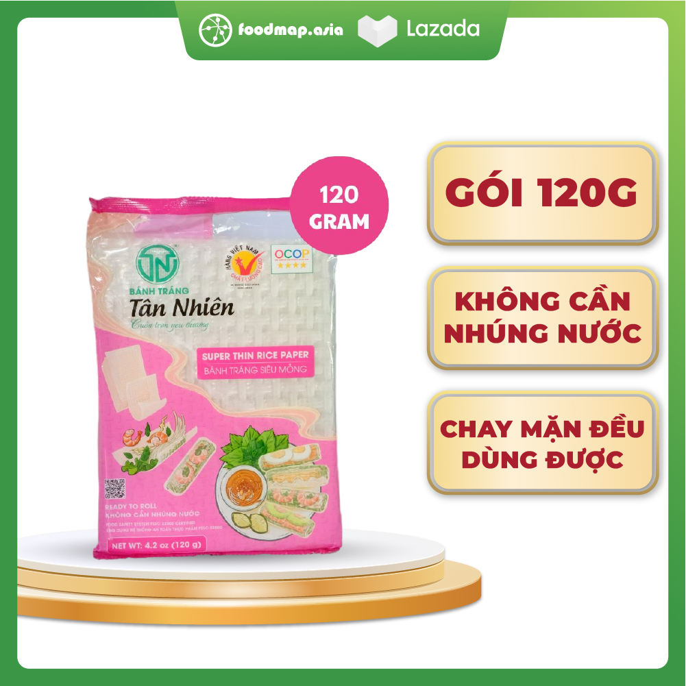 Bánh tráng siêu mỏng tân nhiên - gói 120g