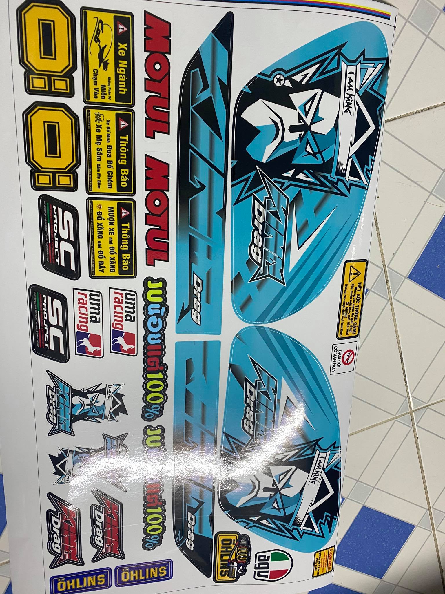 [HCM]TEM RỜI CUB 81 CŨ KING DRAG XANH