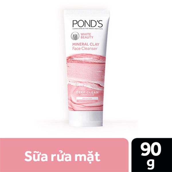 Sữa rửa mặt ponds đất sét khoáng sạch sâu sáng mịn 90gr