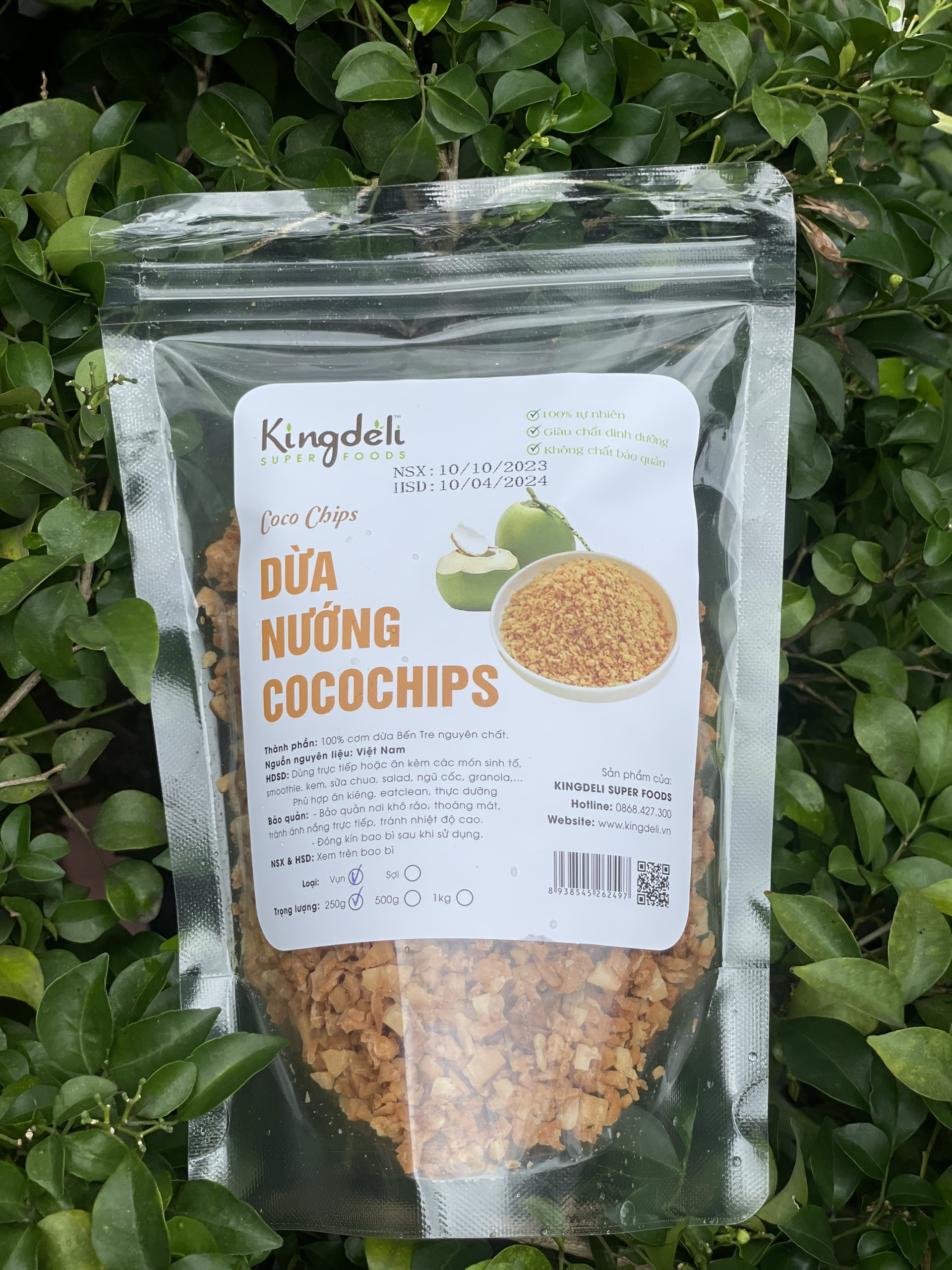 Vụn dừa nướng 500gr bến tre
