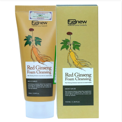 Sữa rửa mặt hồng sâm cao cấp hàn quốc chống lão hoá, mờ thâm nám – benew red ginseng 100ml