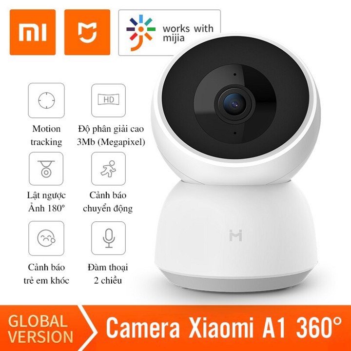 [HCM]CAMERA IP Xiaomi IMILAB A1 360 độ 2K - Camera giám sát 360 độ Xiaomi IMILAB A1 2K