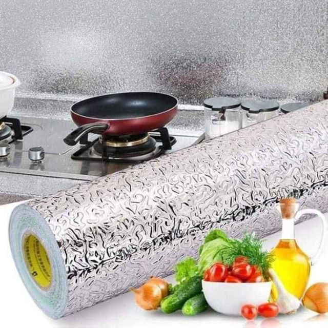 Cuộn giấy bạc dán bếp 60cm x 3m