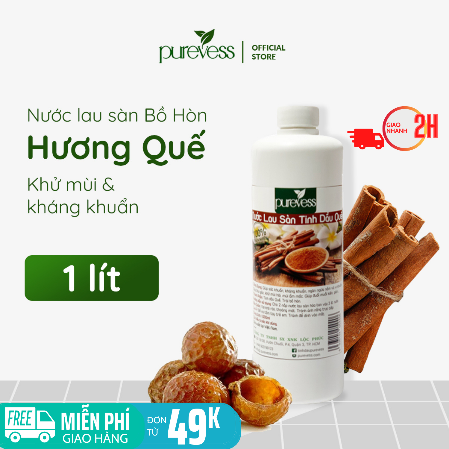 Nước lau sàn Purevess nước lau sàn quế nước lau sàn nhà nước lau sàn gỗ