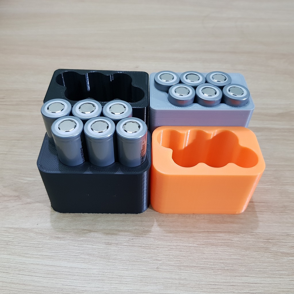 [DIY] Khuôn đóng cell pin 18650, 3 cell 2 hàng lệch dành cho pin lion National 12v | Nati lùn