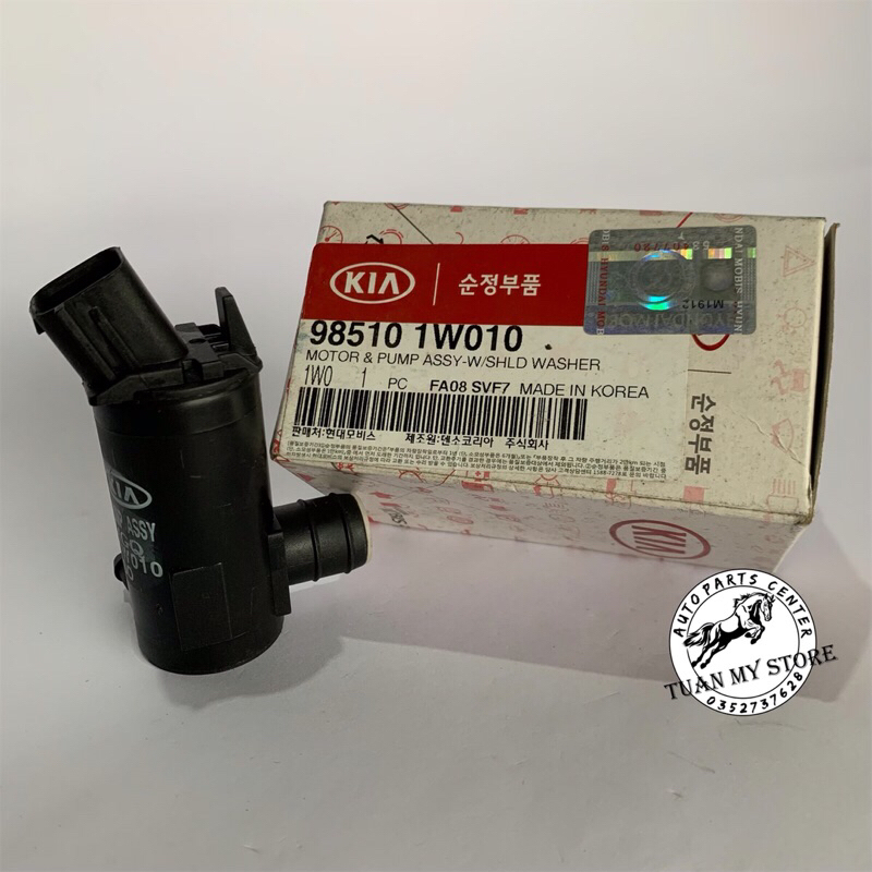 Mô tơ bơm nước rửa kính Accent-Elantra 1 vòi 2 rắc