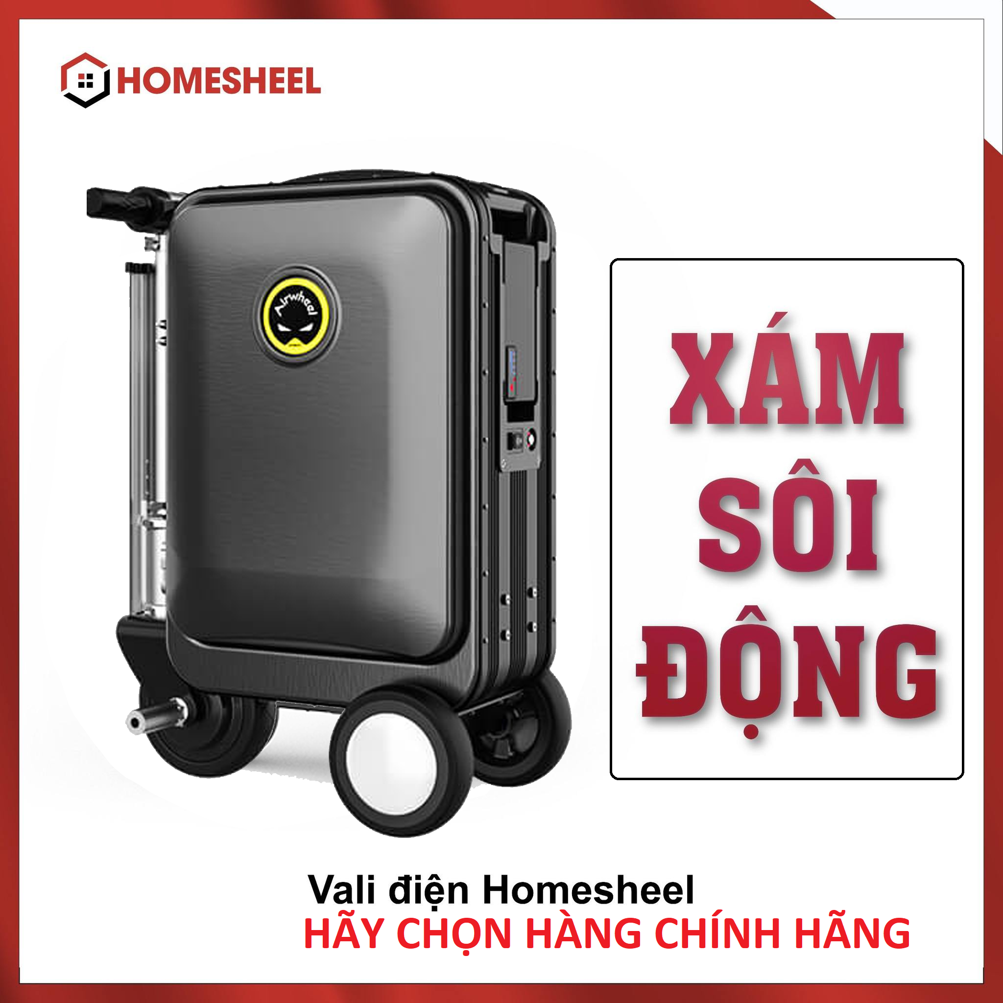Vali điện Homesheel Airwheel SE3S - Phiên bản quốc tế - Hàng chính hãng - Bảo hành 24 tháng