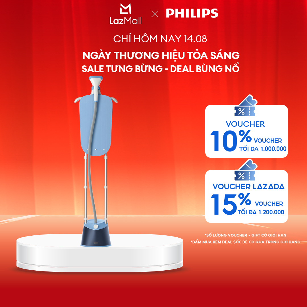 [QUÀ TẶNG HẤP DẪN - SLCH] Bàn Ủi Đứng Hơi Nước Philips STE1030/20 - Hàng Phân Phối Chính Hãng