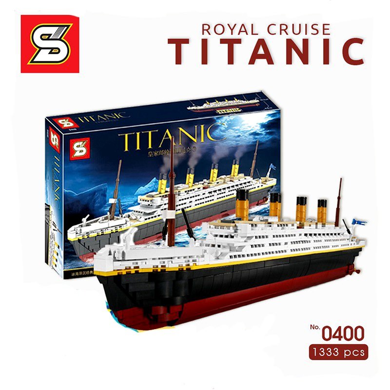 Đồ chơi lắp ráp SY 0400 Xếp hình con tàu Titanic huyền thoại 1333 Mảnh