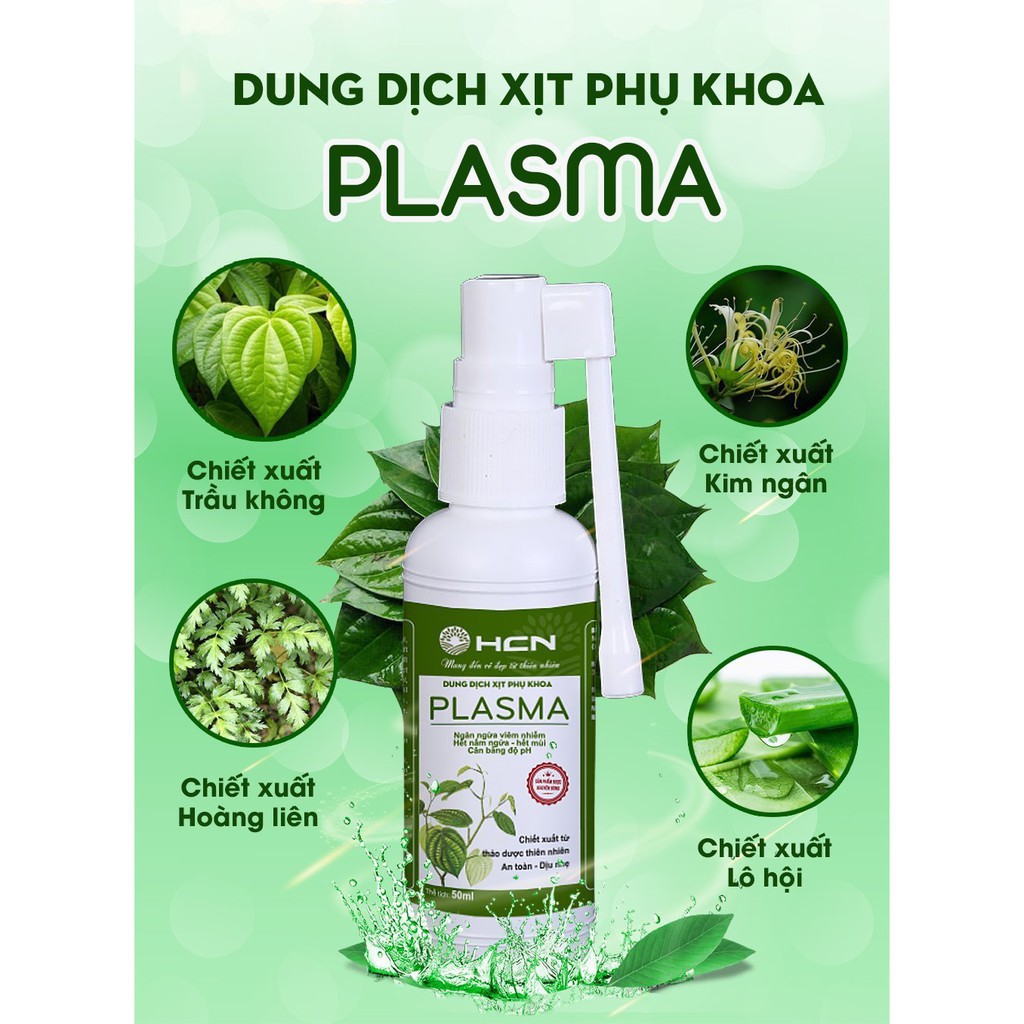 Dung Dịch Xịt Phụ Khoa Plasma Từ Lá Trầu Không