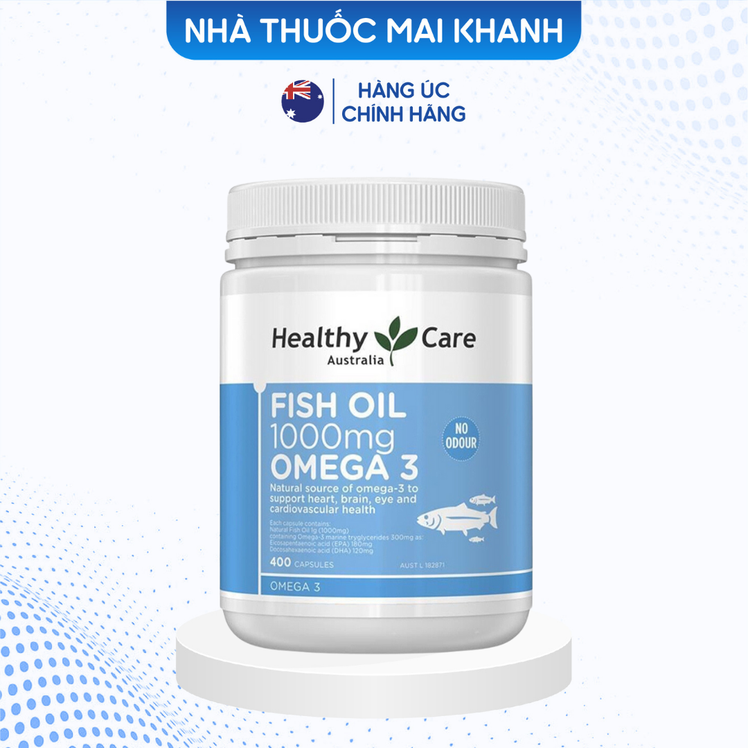 Dầu cá omega 3 healthy care 400 viên mẫu