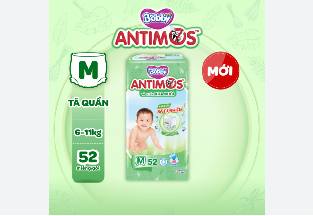 Tã quần Bobby Antimos chống muỗi size M/ L/XL/XXL