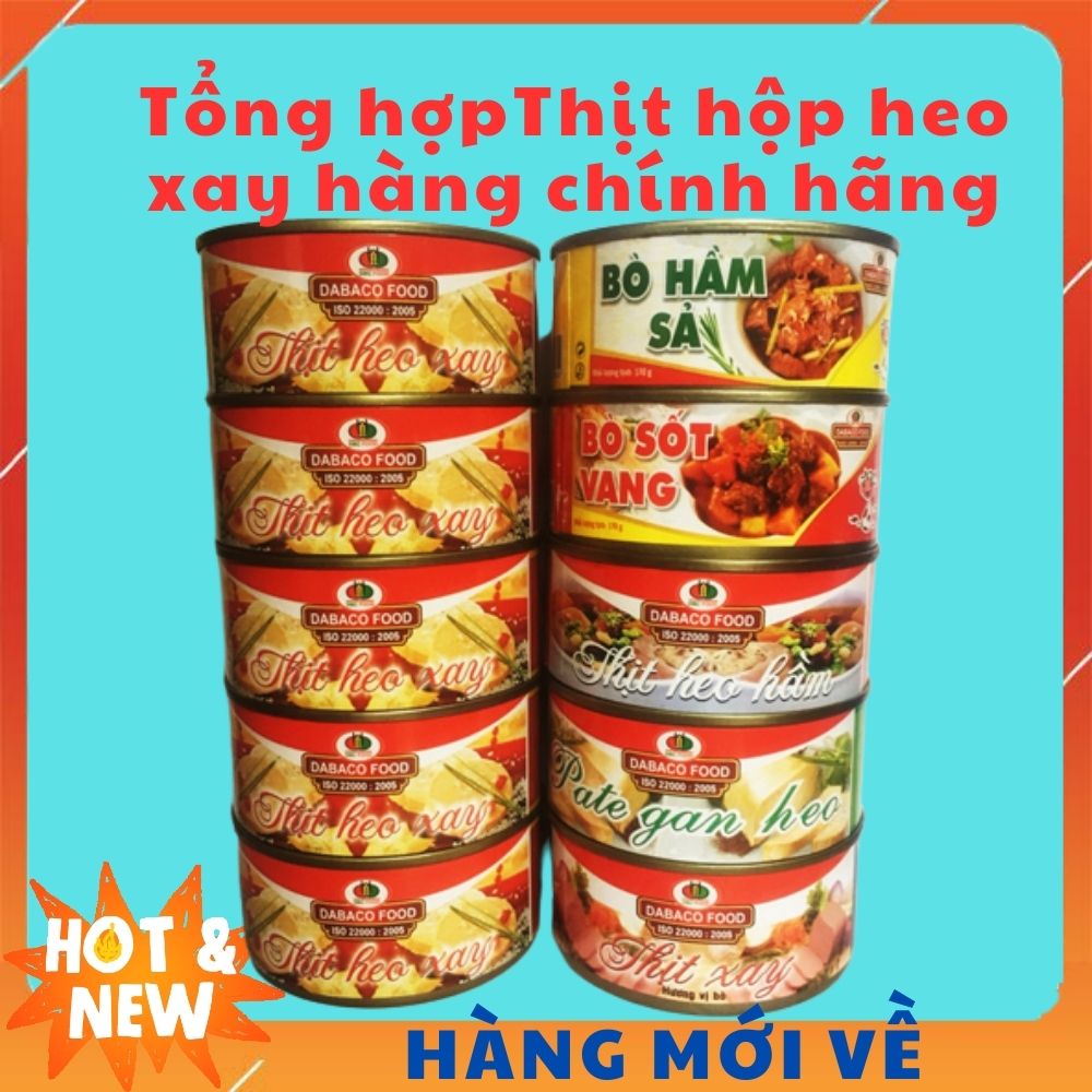 170gr 1 hộp Thịt hộp heo xay hàng chính hãng công ty Dabaco Food