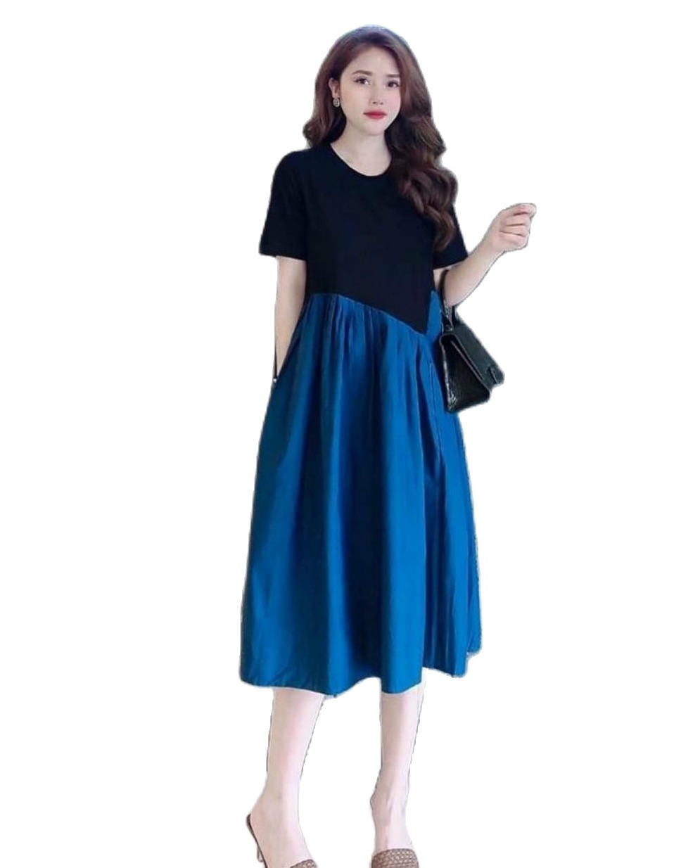 [FREESHIPMAX] VÁY BẦU- ĐẦM BẦU XUÔNG A ĐUÔI  CÁ CÁ TÍNH- MẪU MỚI VỀ ĐỦ 2 MẦU