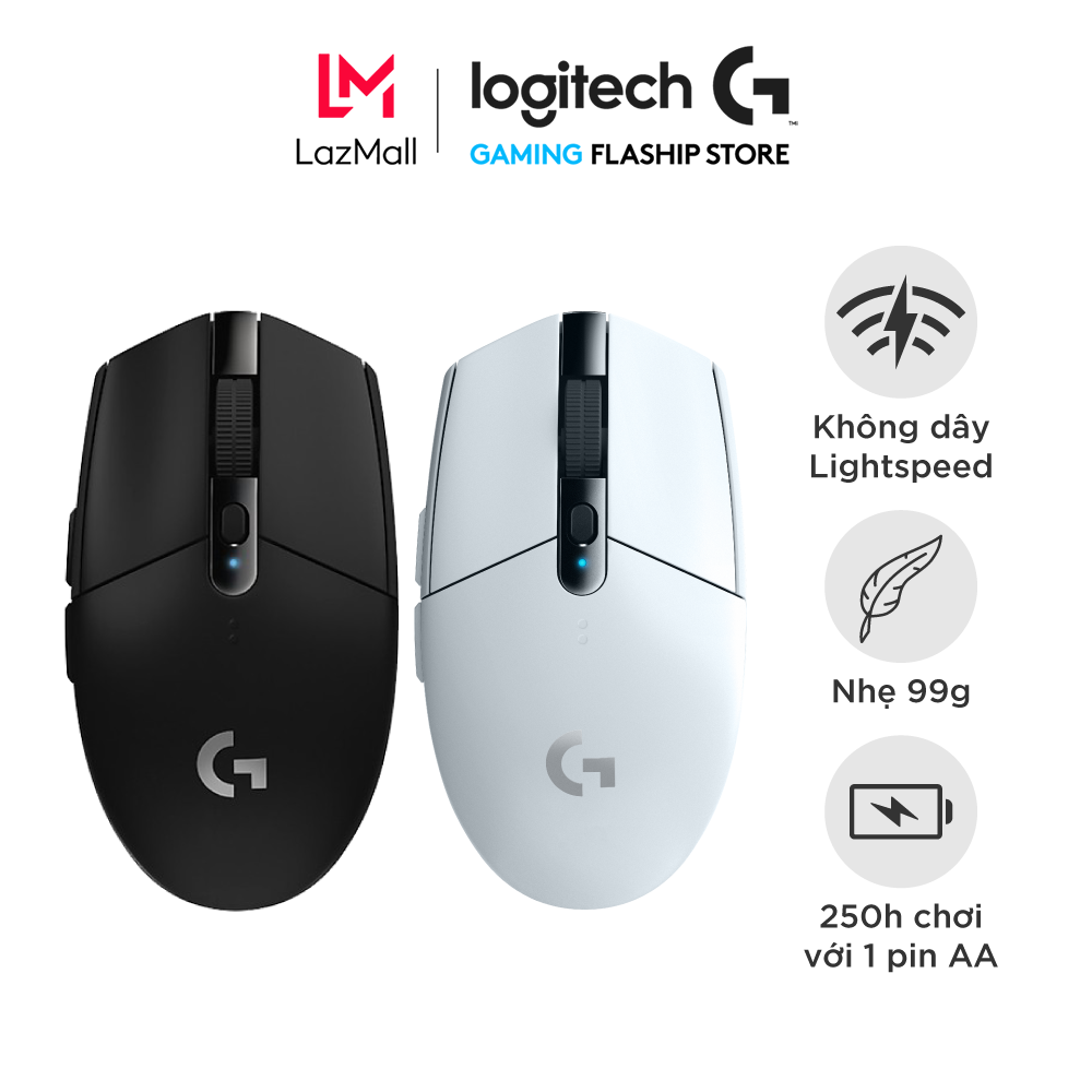 Chuột game không dây Lightspeed Logitech G304 - Cảm biến Hero, 12k DPI, nhẹ, 6 nút lập trình, on-boa