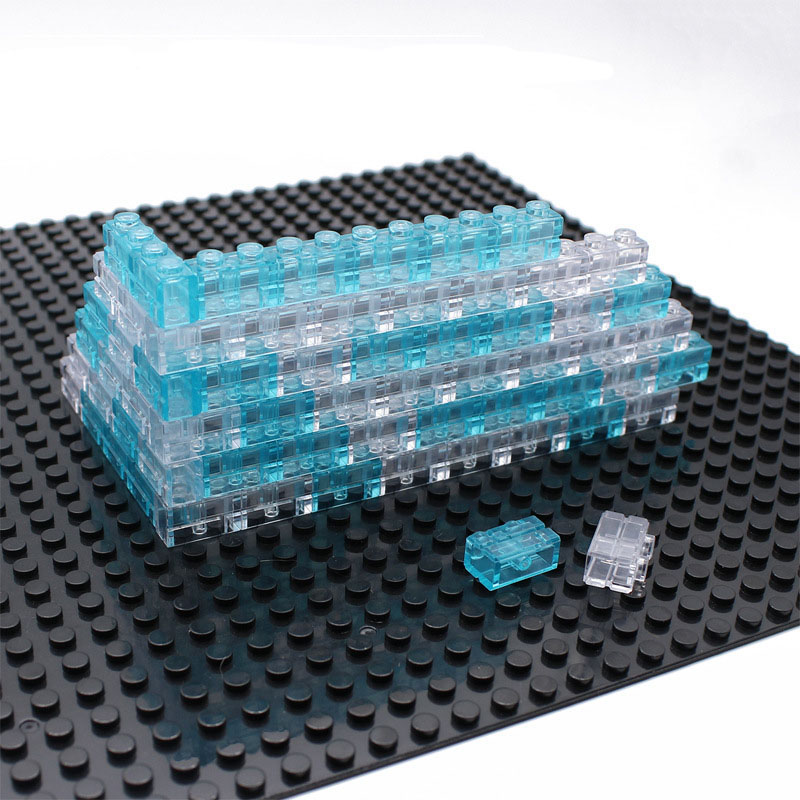 Phụ kiện MOC | 10 viên gạch tường trong suốt đồ chơi lắp ráp
