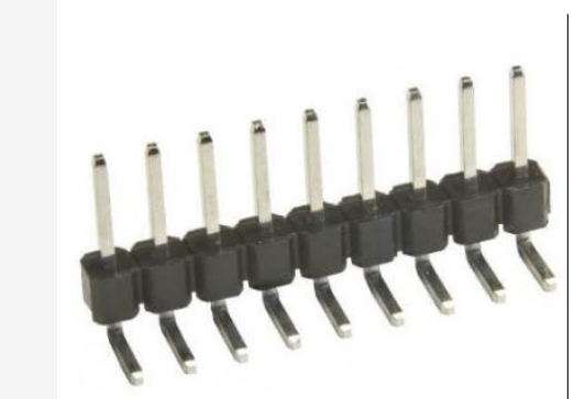 Lược đực - jum 2.54 , smd , lược đực đơn cong, chân thẳng, lược đực đôi