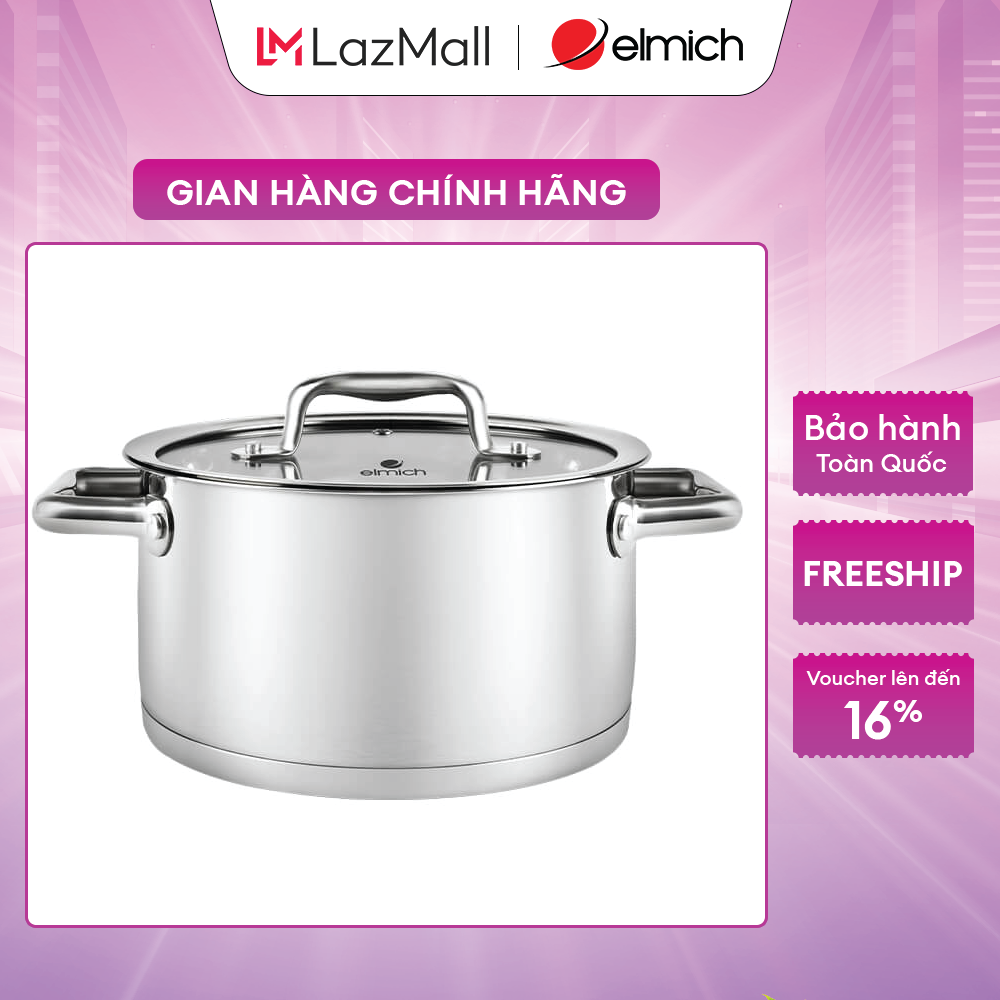 Nồi 5 đáy inox 304 elmich berlin el 3985 size 22 cm