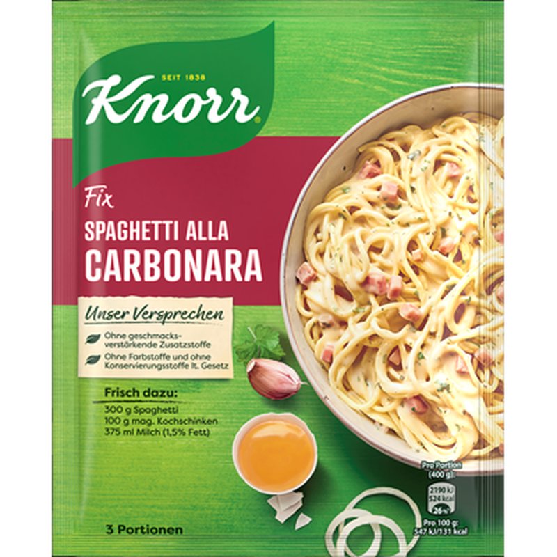 KNORR Carbonara - Gia vị Mỳ Ý sốt kem - ĐỨC.