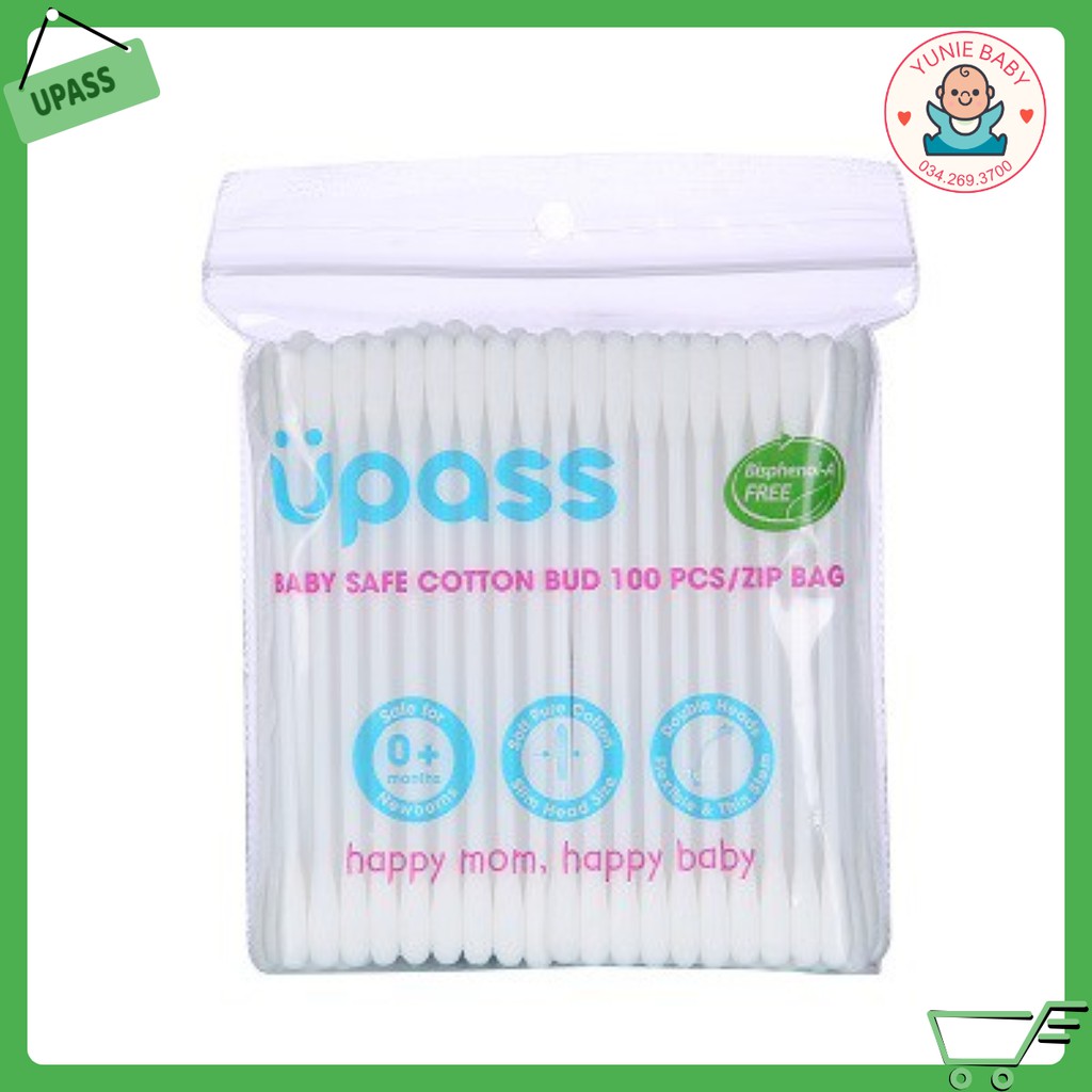 Tăm bông trẻ em - 100 chiếc/túi up4101a