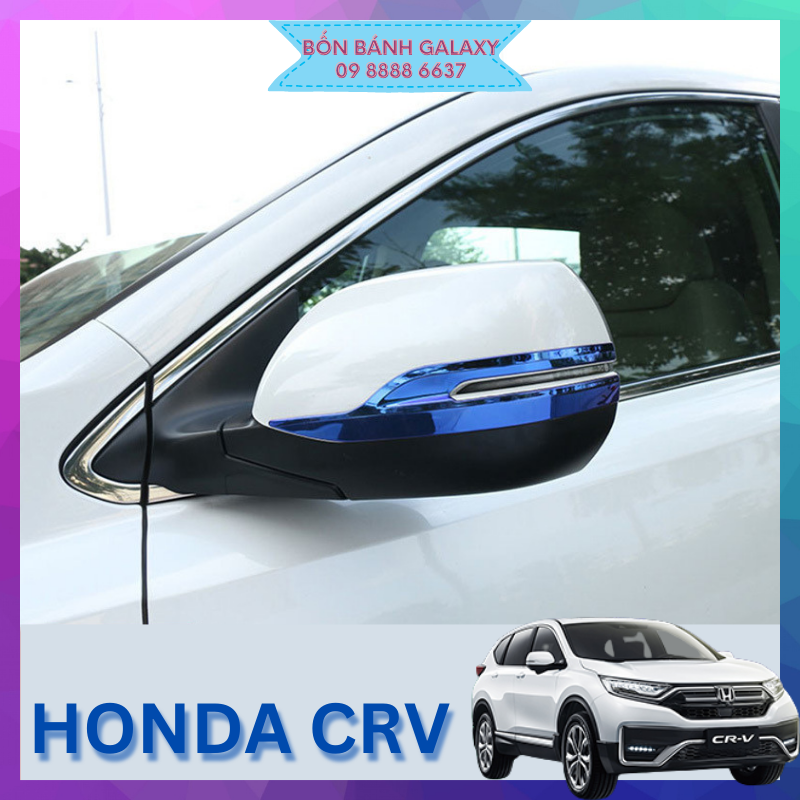 Ốp mí gương Honda CRV 17-22, chất liệu thép không gỉ sáng bóng