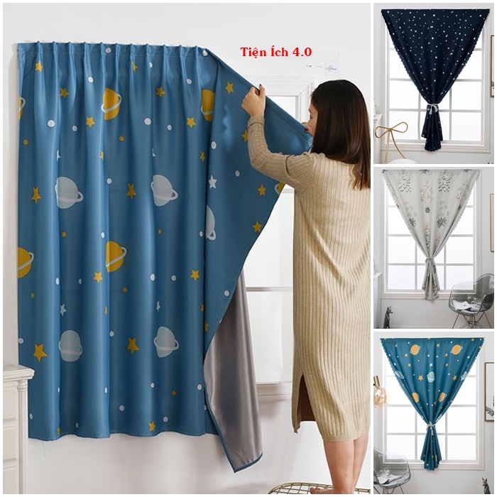 Rèm Cửa Dán Tường, Rèm Cửa Sổ, Chống Nắng, Trang Trí Nhà Cửa Dễ Lắp Đặt Không Cần Khoan Đục