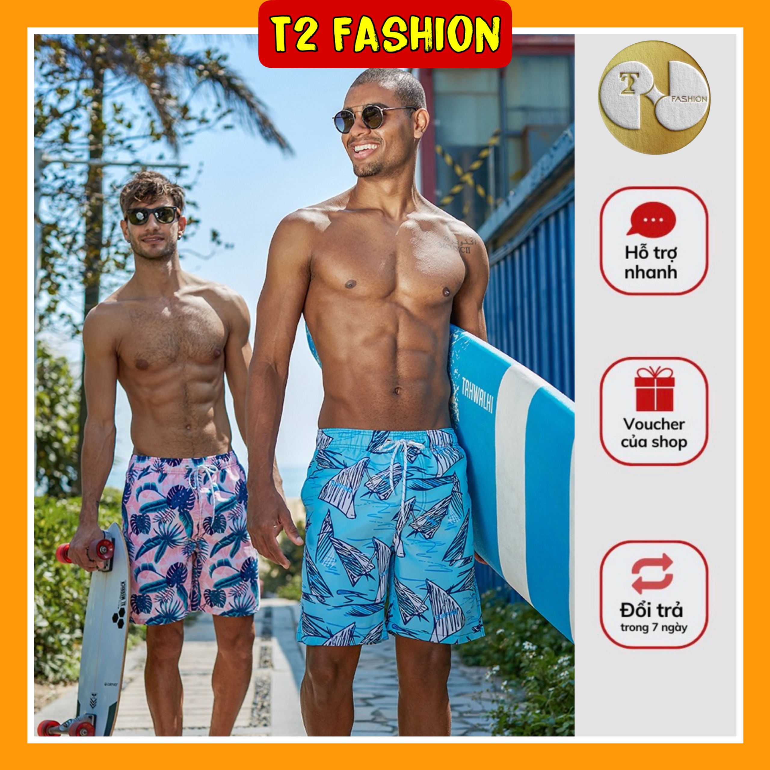 Quần Đùi Nam, Quần Short Đi Biển Quiksilver