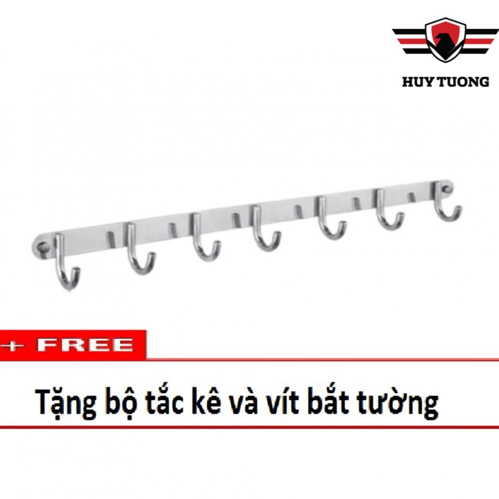 Móc treo quần áo 7 mấu inox 304 chống gỉ cao cấp - Huy Tưởng ( TP6201 )