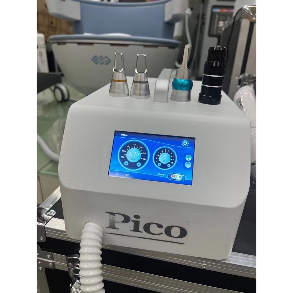 Máy laser mini xoá xăm hút mực làm mày môi,máy xóa săm mini pico - ql 90