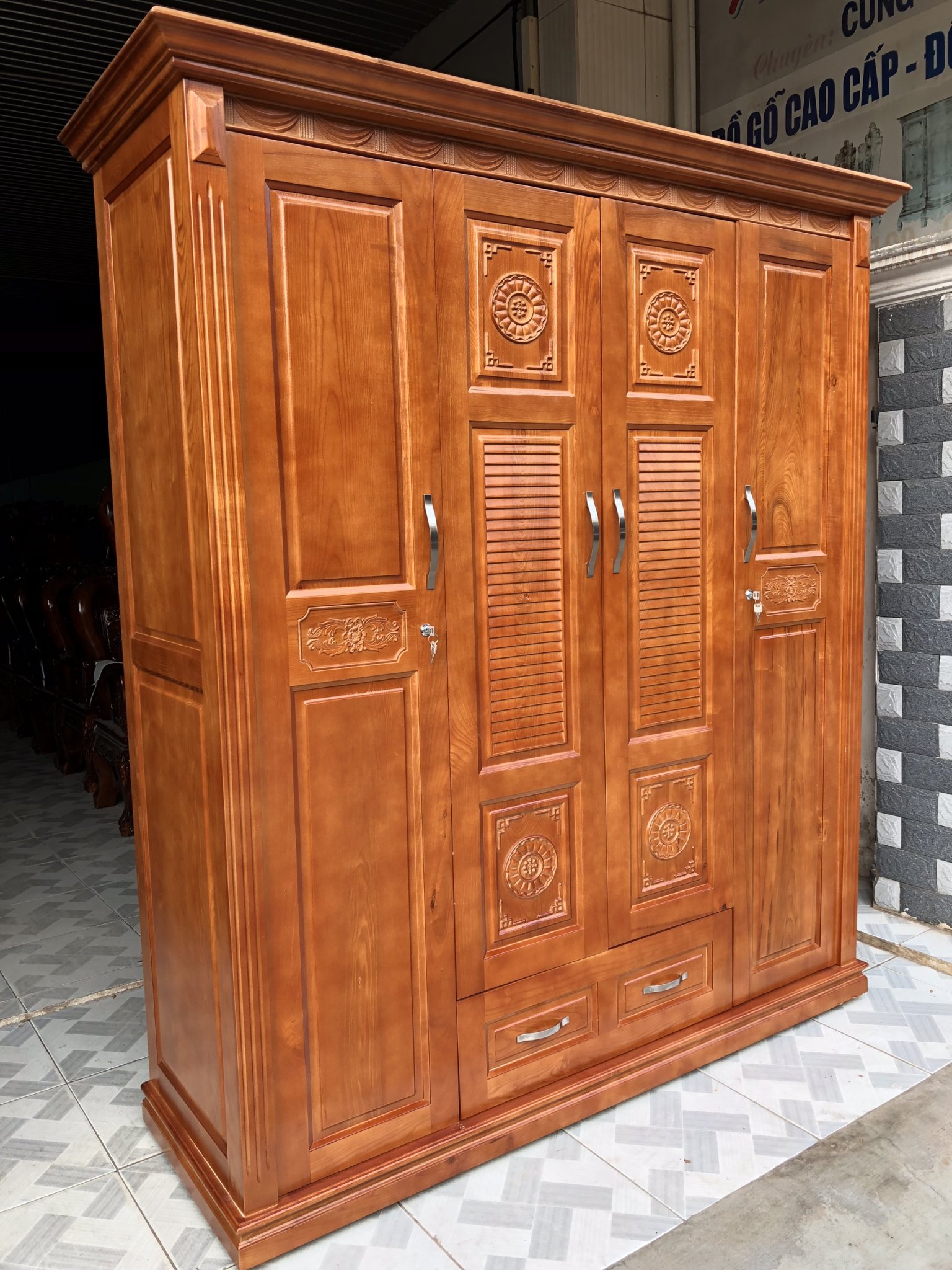 Tổng Hợp Tủ Quần Áo Gỗ Tự Nhiên Cao Cấp Giá Rẻ, Bán Chạy Tháng 8/2023 -  Beecost