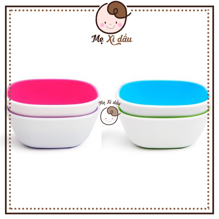 Shop mẹ xì dầu Bộ 2 bát chống trượt Munchkin