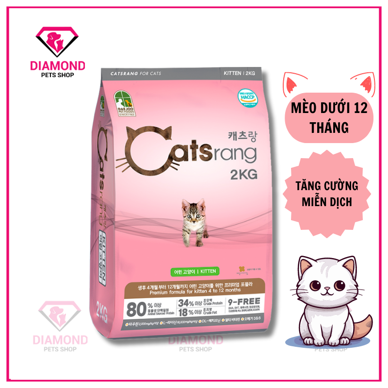 Catsrang - thức ăn hạt cho mèo nhỏ catsrang kitten