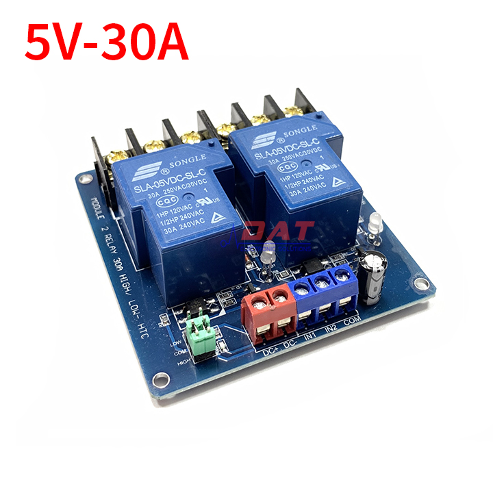 Module 2 relay 30a - 5v kích high/low htc