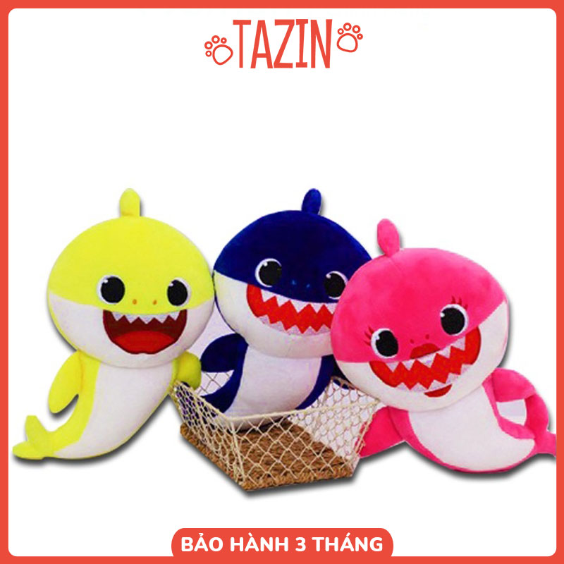  Gấu bông Cá Mập Baby Shark mềm mịn size nhỏ 30cm phù hợp làm đồ trang trí hoặc thú nhồi bông để ôm cho trẻ nhỏ 