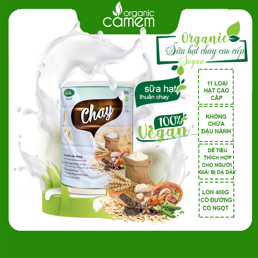 Sữa hạt chay soyna 11 loại hạt - lon 300g - quà tặng không bán