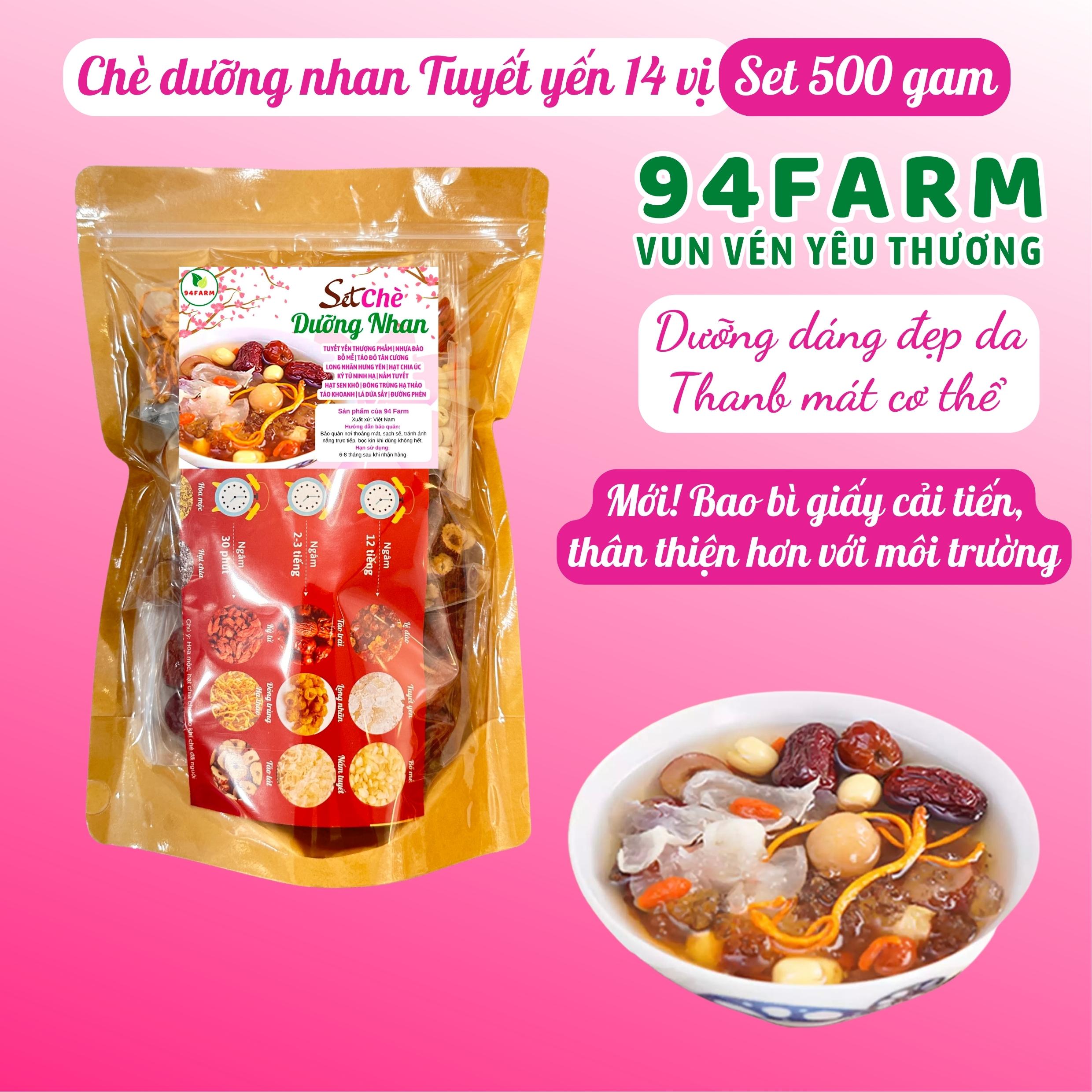 Set chè dưỡng nhan 500 gam Nấu 20 chén Shop 94farm