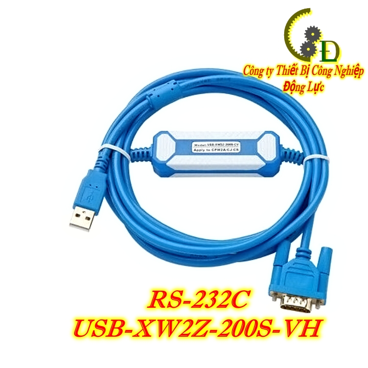 Cáp (cab) Lập Trình PLC Omron Cổng RS-232C USB-XW2Z-200S-VH